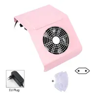 Nail Dust Collector Machine for Manicure & Pedicure – 40W Strong Suction Nail Art Tool, Vacuum Cleaner Fan for Manicure - Sliver 222