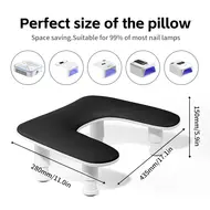 U-Shaped Manicure Pillow Nail Rest Cushion - Arm Rest Hand Stand for Nail Art 211