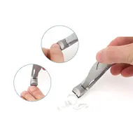 Professional Stainless Steel Nail Clippers – Toenail and Fingernail Trimmer for Thick Nails, Manicure and Pedicure Tool - Silver 230