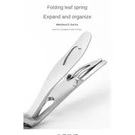 Professional Stainless Steel Nail Clippers – Toenail and Fingernail Trimmer for Thick Nails, Manicure and Pedicure Tool - Silver 230