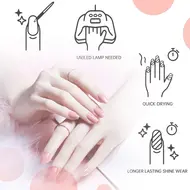 120W UV Nail Lamp with LCD Display Adjustable Timer Quick Drying for Nails & Toes – DIY Manicure Tools Set - Pink 203