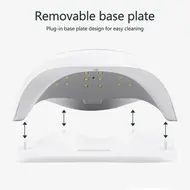 120W UV Nail Lamp with LCD Display Adjustable Timer Quick Drying for Nails & Toes – DIY Manicure Tools Set - Pink 203