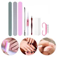 120W UV Nail Lamp with LCD Display Adjustable Timer Quick Drying for Nails & Toes – DIY Manicure Tools Set - Pink 203