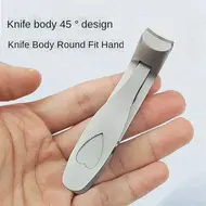 Professional Stainless Steel Nail Clippers – Toenail and Fingernail Trimmer for Thick Nails, Manicure and Pedicure Tool - Silver 230