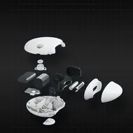 Electric Nail Trimmer USB Battery-powered Nail Trimmer-White 196