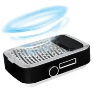 Rechargeable Nail Dust Collector with Filter – Low Noise Nail Vacuum Extractor for Acrylic and Gel Nail Polishing - White 232