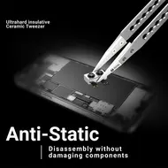 2uul TW31 Motherboard Precision Repair Ultrahard Insulative Ceramic Tweezer 208