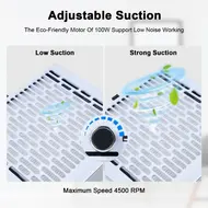 100W Nail Vacuum Cleaner Nail Vacuum Cleaner with Lightweight Nail Polish Dust Collector Nail Vacuum Cleaner 190