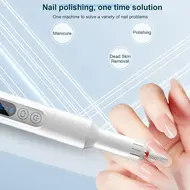 USB Portable Nail Grinder Electric Nail Polisher Manicure Nail Filing Tool - Silver 193