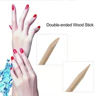 100pcs Nail Art Wooden Sticks – Cuticle Remover Pusher, Manicure & Pedicure Tool, Disposable 214