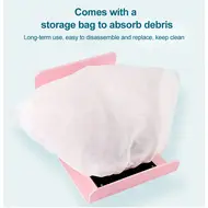 Nail Dust Collector Machine for Manicure & Pedicure – 40W Strong Suction Nail Art Tool, Vacuum Cleaner Fan for Manicure - Sliver 222