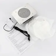 High-Speed Desk Nail Dust Vacuum Cleaner – Powerful, Low-Noise Nail Dust Collector Fan for Manicure Salons and Nail Art Tools - Silver 223