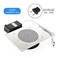 High-Speed Desk Nail Dust Vacuum Cleaner – Powerful, Low-Noise Nail Dust Collector Fan for Manicure Salons and Nail Art Tools - Silver 223