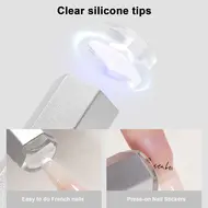 Mini Portable Light Therapy Lamp Nail Roasting Lamp Nail Tools New Metal Pen Uv Lamp (with Display) Portable Power Supply Uv LED Light Therapy Lamp Mini Handheld Nail Lamp 173