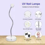 UV LED Nail Lamp Gel Polish Nail Dryer Nail Glue Curing Lamp 360° Adjustable Angle Nail UV Light LED Therapy Light Nail Art Tool 175