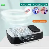 Rechargeable Nail Dust Collector with Filter – Low Noise Nail Vacuum Extractor for Acrylic and Gel Nail Polishing - White 232