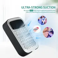 Rechargeable Nail Dust Collector with Filter – Low Noise Nail Vacuum Extractor for Acrylic and Gel Nail Polishing - White 232