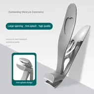 Professional Stainless Steel Nail Clippers – Toenail and Fingernail Trimmer for Thick Nails, Manicure and Pedicure Tool - Silver 230