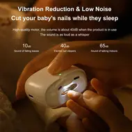 Electric Nail Clippers – Automatic Fingernail Trimmer with LED Light 2-in-1 Fingernail Cutter and File USB Rechargeable 201