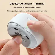 Electric Nail Clippers – Automatic Fingernail Trimmer with LED Light 2-in-1 Fingernail Cutter and File USB Rechargeable 201