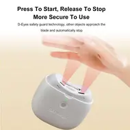 Electric Nail Clippers – Automatic Fingernail Trimmer with LED Light 2-in-1 Fingernail Cutter and File USB Rechargeable 201