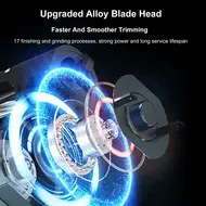 Electric Nail Clippers – Automatic Fingernail Trimmer with LED Light 2-in-1 Fingernail Cutter and File USB Rechargeable 201