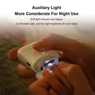 Electric Nail Trimmer & Automatic Fingernail Clippers with Light Nail Clip Storage and USB Rechargeable 2-in-1 Fingernail Cutter and File 200