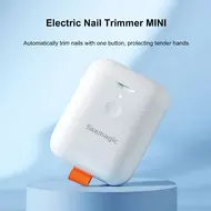 Electric Nail Trimmer & Automatic Fingernail Clippers with Light Nail Clip Storage and USB Rechargeable 2-in-1 Fingernail Cutter and File 200