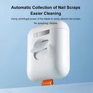 Electric Nail Trimmer & Automatic Fingernail Clippers with Light Nail Clip Storage and USB Rechargeable 2-in-1 Fingernail Cutter and File 200