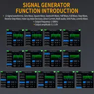 Fnirsi 2C53T Handheld Portable Dual Channel 50M Digital Oscilloscope + Multimeter + Signal Generator 188