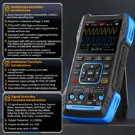 Fnirsi 2C53T Handheld Portable Dual Channel 50M Digital Oscilloscope + Multimeter + Signal Generator 188