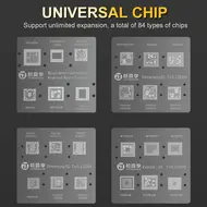 JTX T4 Pro Universal Chips Glue Removal & Tin Planting Platform Set for iPhone / Samsung / Hisilicon / Android RAM 205