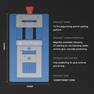 JTX T4 Pro Universal Chips Glue Removal & Tin Planting Platform Set for iPhone / Samsung / Hisilicon / Android RAM 205