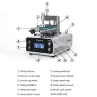 Refox RF20 360° Rotating Universal Mobile Phone LCD Screen Heating Separation Machine 158