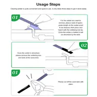 Relife RL-20B 1.5M Low Residue Fast Cleaning Strong Desoldering Wire - 5Pcs 176