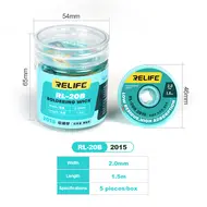 Relife RL-20B 1.5M Low Residue Fast Cleaning Strong Desoldering Wire - 5Pcs 176