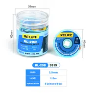 Relife RL-20B 1.5M Low Residue Fast Cleaning Strong Desoldering Wire - 5Pcs 176