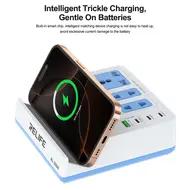 Relife RL-309H 72W QC&PD Integrated Fast Charger Smart Socket with 15W Wireless Charging 134