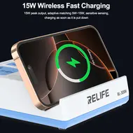 Relife RL-309H 72W QC&PD Integrated Fast Charger Smart Socket with 15W Wireless Charging 134