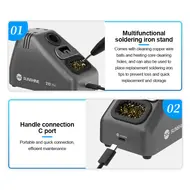 Sunshine S210 Pro 110W Portable LED Smart Universal C210 Series Electric Soldering Iron 185