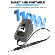 Sunshine S210 Pro 110W Portable LED Smart Universal C210 Series Electric Soldering Iron 185