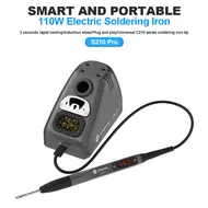 Sunshine S210 Pro 110W Portable LED Smart Universal C210 Series Electric Soldering Iron 185