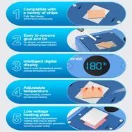 Sunshine SS-T12C Constant Temperature IC Chip Heating Glue Remover Compatible Most Chips 144