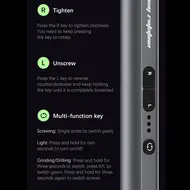 TBK-007 Adjustable Multifunctional 2-in-1 Grinding Screwdriver Set with 24Pcs Bits & 10Pcs Grinding Head 168