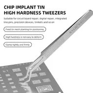 Wylie WL-837S Stainless Steel Chip Reballing Tweezers for Tinning Positioning 136