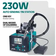 Yihua 928DT-II 230W Constant Temperature Auto Send Tin Soldering Station with Foot Rest 147