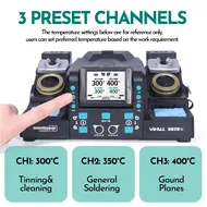 Yihua 982D-II C210 & C245 SMT SMD Precision Soldering Rework Station with Auto Calibration 146