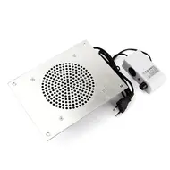 High-Speed Desk Nail Dust Vacuum Cleaner – Powerful, Low-Noise Nail Dust Collector Fan for Manicure Salons and Nail Art Tools - Silver 223