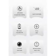 Hand-Held One Size UV Nail Lamp with On-Screen Display Compact Storage Specialized Nail Baking Light Therapy Lamp for Nail Art 172