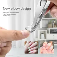 Professional Stainless Steel Nail Clippers – Toenail and Fingernail Trimmer for Thick Nails, Manicure and Pedicure Tool - Silver 230